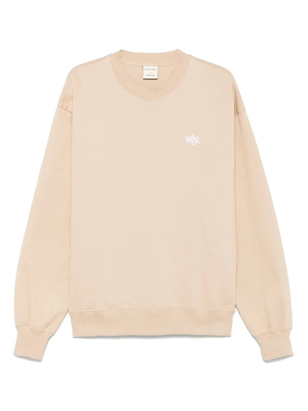  Walk In Paris Fleece Crew-neck Sweatshirt - Neutrals 