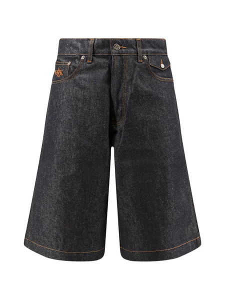 Walk In Paris Logo-embroidered Belt-loop Shorts - Blue 