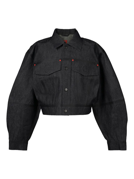  Walter Van Beirendonck Embossed Denim Jacket - Blue 