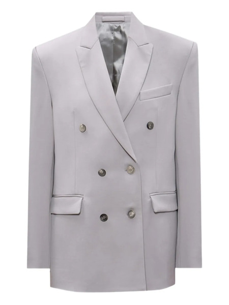  Wardrobe.nyc Double-breasted Blazer - Grey 