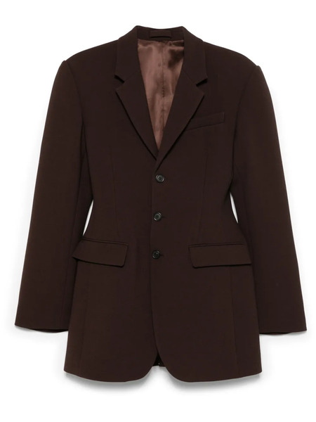  Wardrobe.nyc Longline Blazer - Brown 