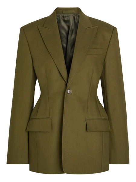  Wardrobe.nyc Notched-lapels Blazer - Green 