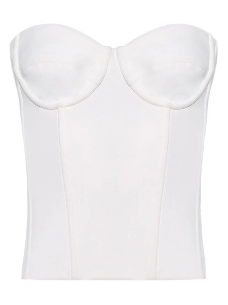  Wardrobe.nyc Semi Matte Bustier - White 