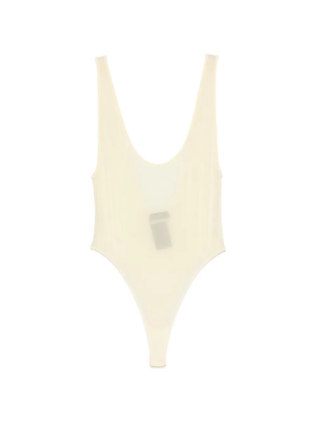  Wardrobe.nyc Sheer Tank Bodysuit - Neutrals 