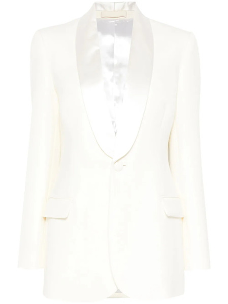  Wardrobe.nyc Tuxedo Blazer - White 
