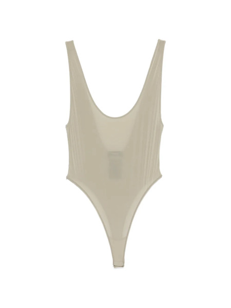  Wardrobe.nyc V-neck Bodysuit - Neutrals 