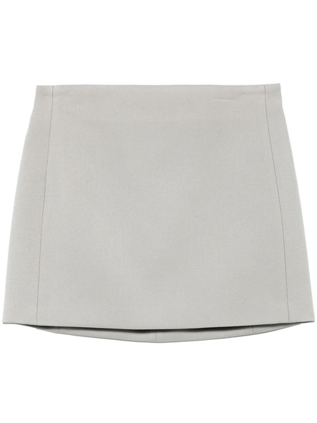  Wardrobe.nyc Virgin-wool Mini Skirt - Grey 