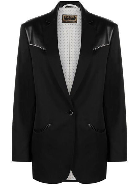  Washington Dee Cee Panelled Single-breasted Blazer - Black 