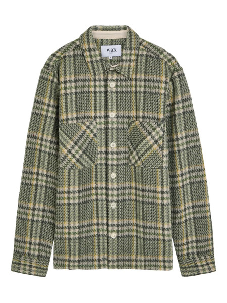  Wax London Whiting Check Pocket Jacket - Green 
