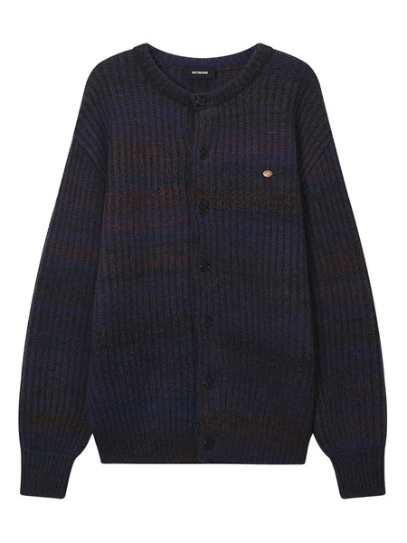  We11done Button Ribbed Cardigan - Blue 