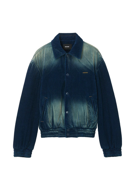  We11done Corduroy Collared Bomber Jacket - Blue 