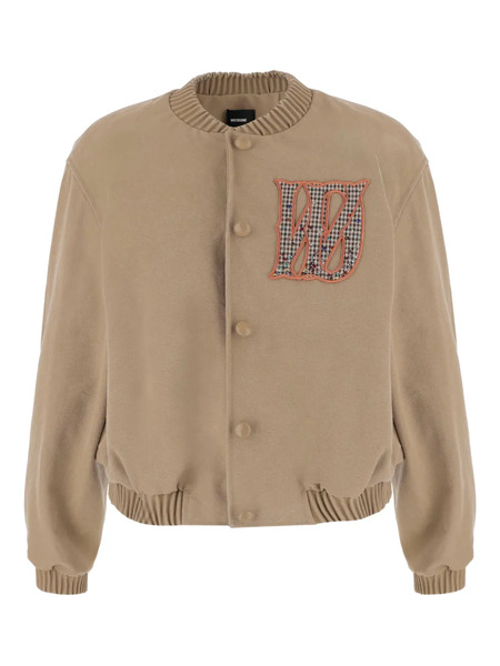  We11done Cotton-blend Bomber Jacket - Neutrals 