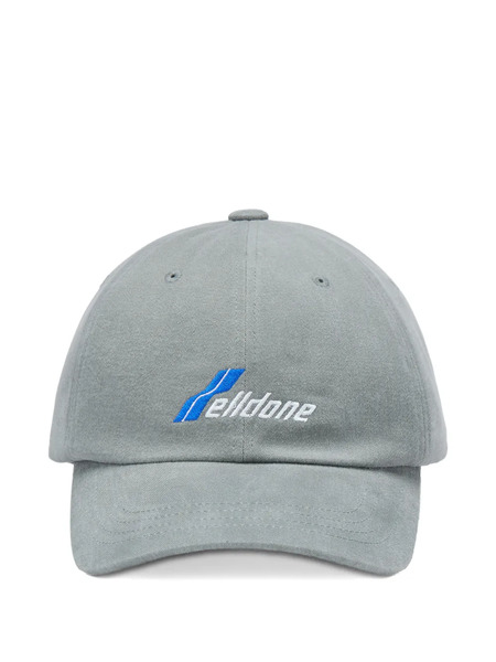  We11done Logo-detail Baseball Cap - Grey 