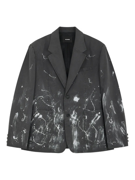  We11done Paint-splatter Blazer - Grey 