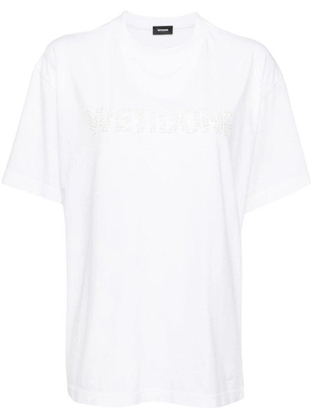  We11done Pearl Logo T-shirt - White 