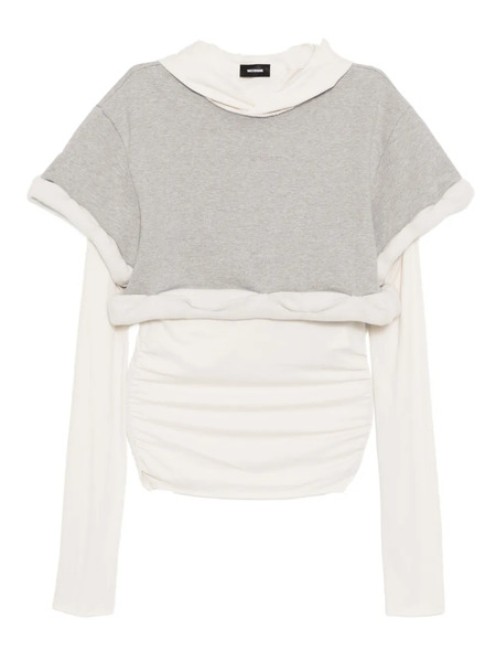  We11done Rolled-up Hoodie - Grey 