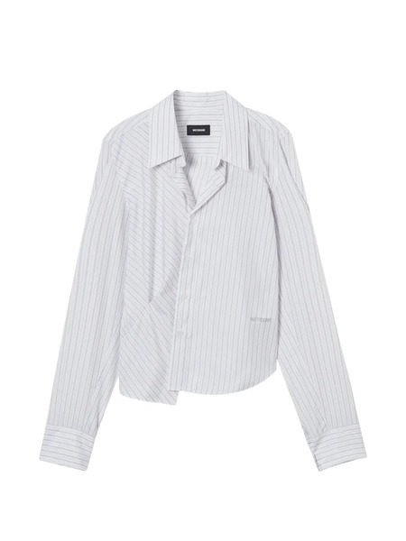  We11done Striped Collared Shirt - White 