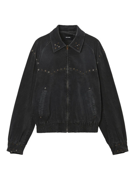 We11done Studded Zip Jacket - Black 