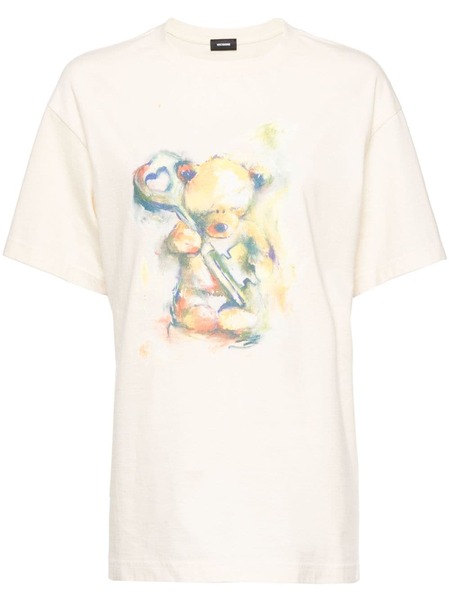  We11done Teddy Printed T-shirt - Neutrals 