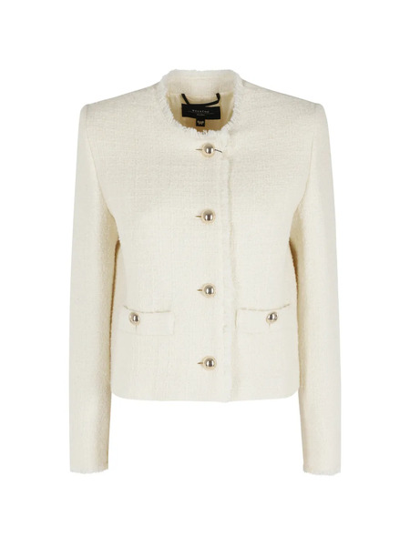  Weekend Max Mara Agami Frayed Jacket - Neutrals 
