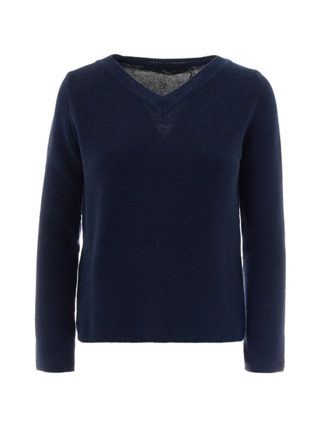  Weekend Max Mara Ago V-neck Sweater - Blue 