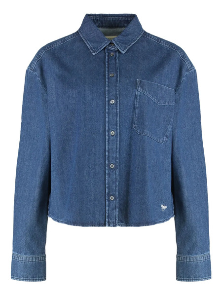  Weekend Max Mara Boxy Denim Shirt - Blue 