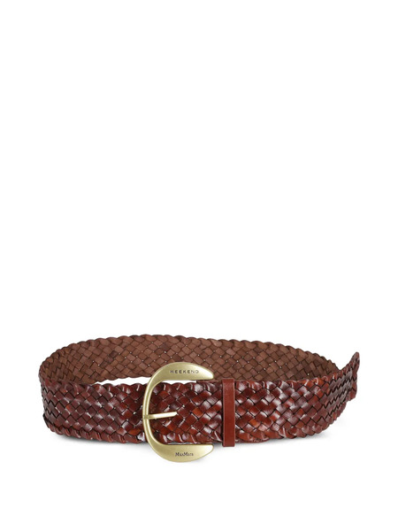  Weekend Max Mara Braided Buckle Belt - Brown 