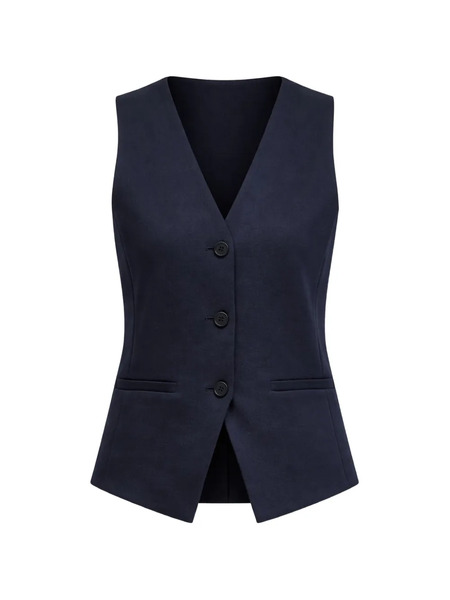 Weekend Max Mara Buttoned V-neck Waistcoat - Blue 