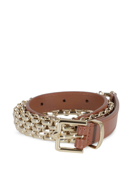  Weekend Max Mara Chain Buckled Belt - Brown 