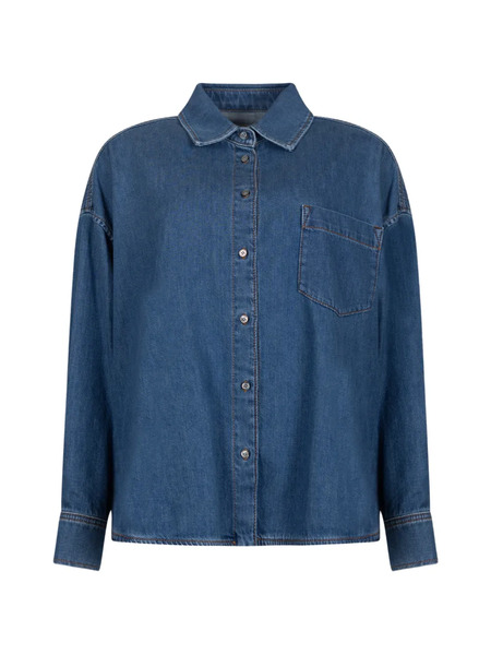  Weekend Max Mara Collared Pocket Shirt - Blue 
