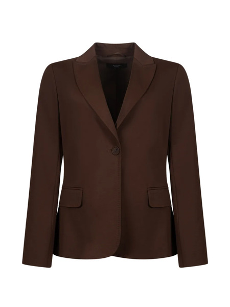  Weekend Max Mara Collared Single-breasted Jacket - Brown 