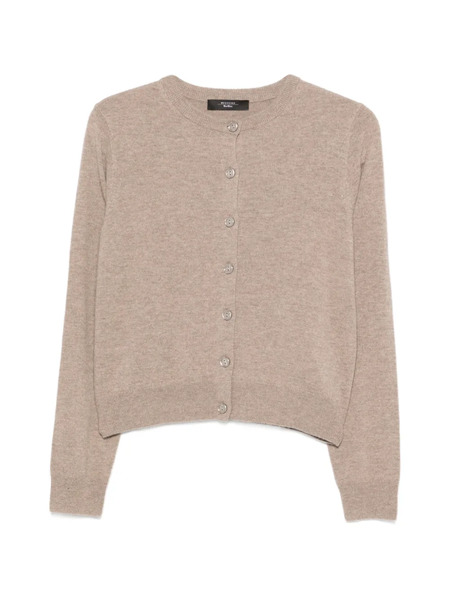  Weekend Max Mara Crew-neck Cardigan - Neutrals 