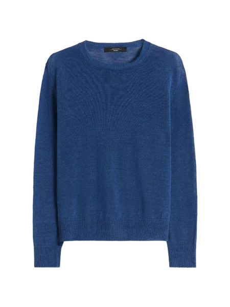  Weekend Max Mara Crewneck Knitted Top - Blue 