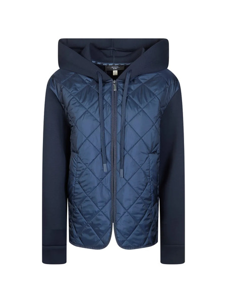  Weekend Max Mara Edito Quilted Hooded Jacket - Blue 