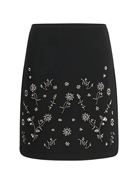  Weekend Max Mara Embellished Skirt - Black 