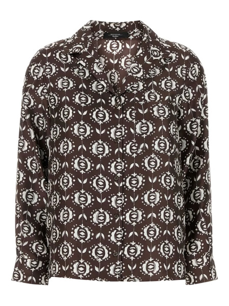 Weekend Max Mara Floral-print Shirt - Brown 