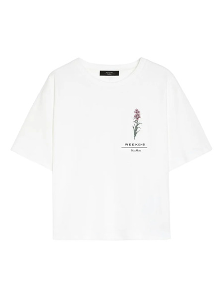  Weekend Max Mara Floral-print T-shirt - White 