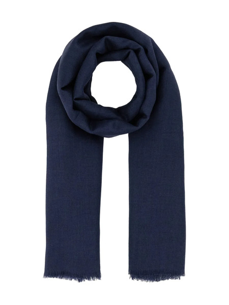  Weekend Max Mara Fringed Linen Scarf - Blue 
