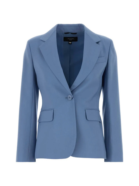  Weekend Max Mara Lamine Wool Blazer - Blue 