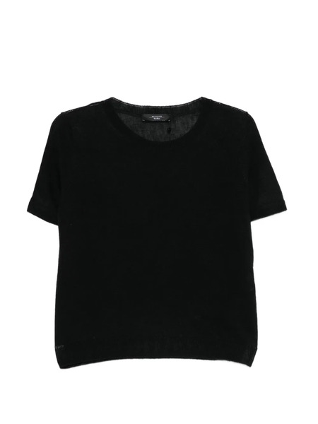  Weekend Max Mara Pancone Crew Neck Top - Black 
