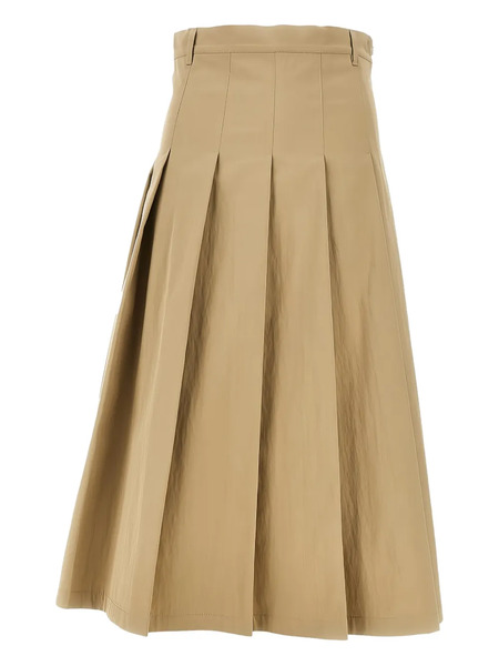  Weekend Max Mara Pleated Midi Skirt - Neutrals 