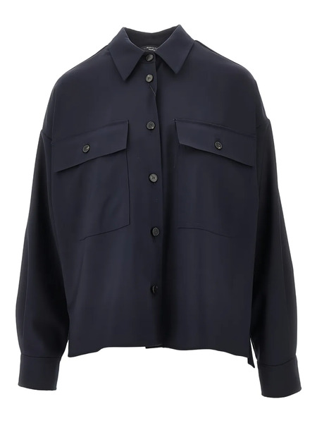  Weekend Max Mara Pocket Overshirt - Blue 