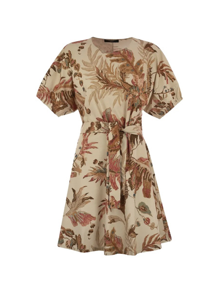  Weekend Max Mara Printed Belt Dress - Neutrals 