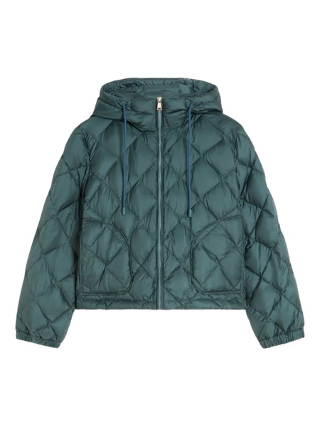  Weekend Max Mara Quilted Hooded Jacket - Green 