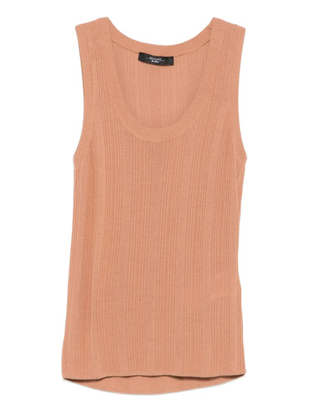  Weekend Max Mara Ribbed Round-neck Top - Neutrals 