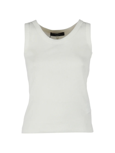  Weekend Max Mara Ribbed Top - White 