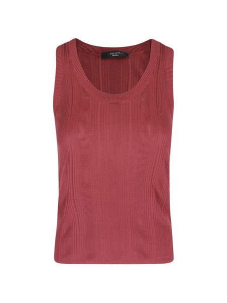  Weekend Max Mara Ribbed Vest Top - Red 