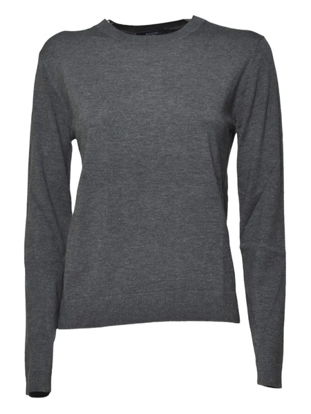  Weekend Max Mara Round-neck Long-sleeve Top - Grey 