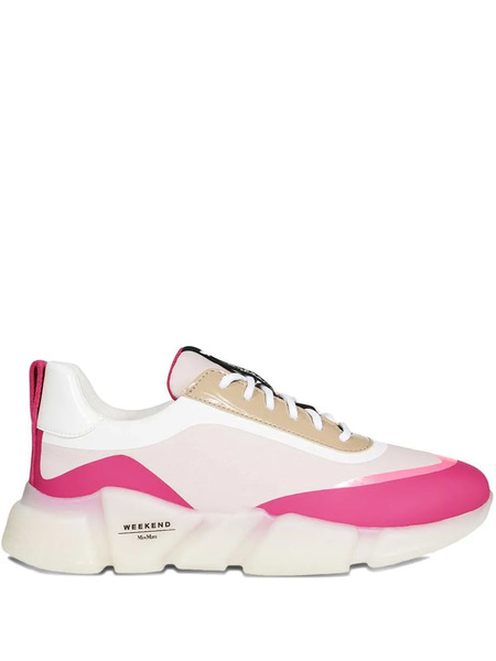  Weekend Max Mara Round-toe Chunky Sneakers - White 