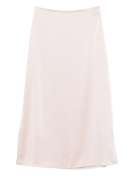  Weekend Max Mara Satin-finish Skirt - Neutrals 